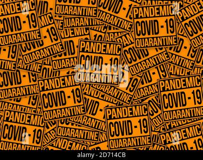 Pandemic Covid-19 quarantena Foto Stock