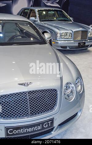 Florida,Miami Beach Convention Center,Centre International Auto Show,evento annuale Bentley Continental GT auto di lusso, Foto Stock