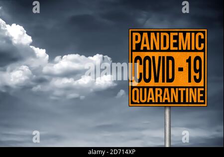 Pandemia di Covid-19 quaratina Foto Stock