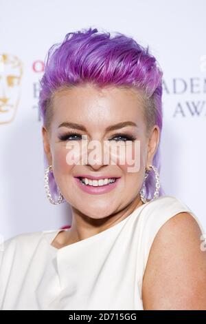 Sheridan Smith ha ritratto ai premi televisivi della British Academy 2014 di Arqiva al Theatre Royal, Drury Lane, Londra. Foto Stock