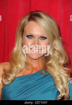 Michelle Hardwick in arrivo per i British SOAP Awards 2014 all'Hackney Empire, 291 Mare St, Londra. Foto Stock