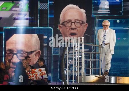Leslie Jordan è sfrattato dalla Casa del Grande Fratello 2014, a Elstree Studios, Borehamwood, Hertfordshire Foto Stock