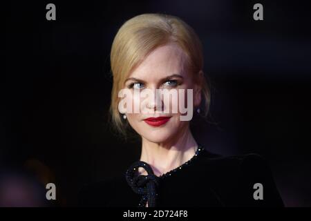 Nicole Kidman partecipa alla sessantesima proiezione del Festival del Cinema di Londra BFI al cinema Odeon di Londra. Data immagine: Mercoledì 12 ottobre 2016. Il credito fotografico dovrebbe essere: Matt Crossick/ EMPICS Entertainment. Foto Stock