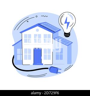 Illustrazione vettoriale del concetto astratto di Energy Plus. Illustrazione Vettoriale