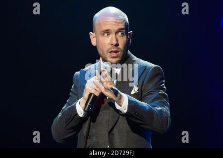 Tom Allen ha suonato sul palco alla Royal Albert Hall di Londra per la serie annuale di concerti Teenage Cancer Trust. Data immagine: Mercoledì 29 marzo 2017. Il credito fotografico dovrebbe essere: Matt Crossick/ EMPICS Entertainment. Foto Stock