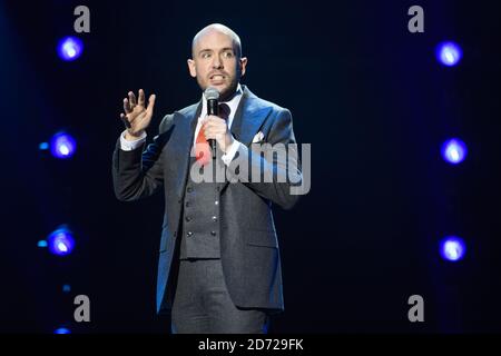 Tom Allen ha suonato sul palco alla Royal Albert Hall di Londra per la serie annuale di concerti Teenage Cancer Trust. Data immagine: Mercoledì 29 marzo 2017. Il credito fotografico dovrebbe essere: Matt Crossick/ EMPICS Entertainment. Foto Stock