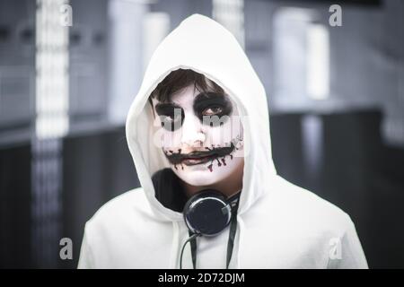 I fan di Cosplay hanno fotografato al Super Comic con, presso il Business Design Center di Islington, Londra. Data immagine: Sabato 26 agosto 2017. Il credito fotografico dovrebbe essere: Matt Crossick/ EMPICS Entertainment. Foto Stock