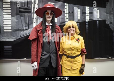 I fan di Cosplay hanno fotografato al Super Comic con, presso il Business Design Center di Islington, Londra. Data immagine: Sabato 26 agosto 2017. Il credito fotografico dovrebbe essere: Matt Crossick/ EMPICS Entertainment. Foto Stock