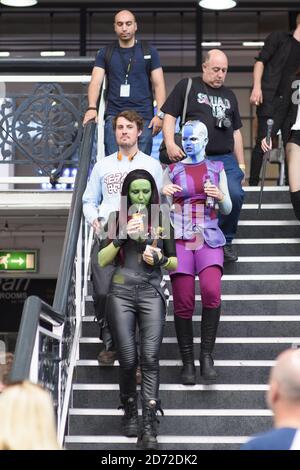 I fan di Cosplay hanno fotografato al Super Comic con, presso il Business Design Center di Islington, Londra. Data immagine: Sabato 26 agosto 2017. Il credito fotografico dovrebbe essere: Matt Crossick/ EMPICS Entertainment. Foto Stock