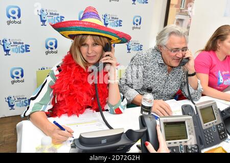 Kate Garraway ha ritratto durante il Global's Make Some Noise Day 2017, nei loro studi a Leicester Square, Londra. L'evento aiuta a raccogliere fondi per il Global's fare un po 'rumore, la carità istituita da Global per aiutare i giovani svantaggiati in tutto il Regno Unito. Data immagine: Venerdì 6 ottobre 2017. Il credito fotografico dovrebbe essere: Matt Crossick/ EMPICS Entertainment. Foto Stock