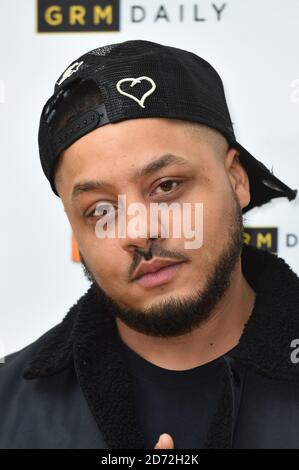 Troopz arriva ai Rated Awards, alla Roundhouse di Camden, Londra. Data immagine: Martedì 24 ottobre 2017. Il credito fotografico dovrebbe essere: Matt Crossick/ EMPICS Entertainment. Foto Stock