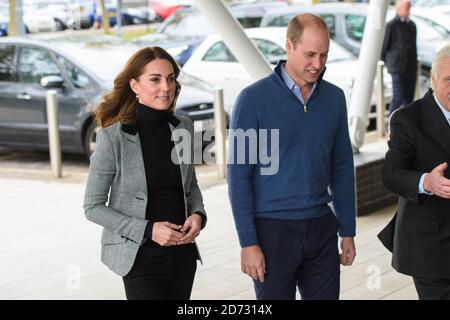 Il Duca e la Duchessa di Cambridge arrivano per una visita al Coach Core Essex a Basildon, Essex. Data immagine: Martedì 30 ottobre 2018. Il credito fotografico dovrebbe essere: Matt Crossick/ EMPICS Entertainment. Foto Stock