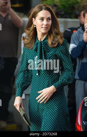 La Duchessa di Cambridge arriva all'Evelina Children's Hospital di Londra. Data immagine: Martedì 11 dicembre 2018. Il credito fotografico dovrebbe essere: Matt Crossick/ EMPICS Entertainment. Foto Stock