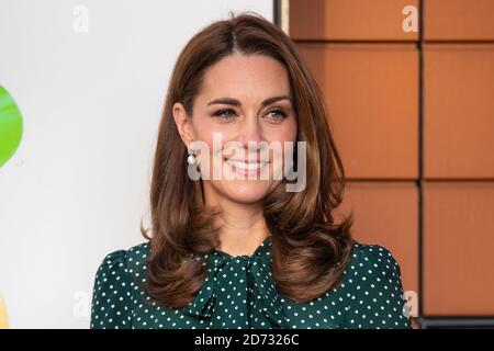 La Duchessa di Cambridge arriva all'Evelina Children's Hospital di Londra. Data immagine: Martedì 11 dicembre 2018. Il credito fotografico dovrebbe essere: Matt Crossick/ EMPICS Entertainment. Foto Stock