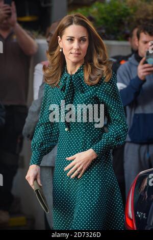 La Duchessa di Cambridge arriva all'Evelina Children's Hospital di Londra. Data immagine: Martedì 11 dicembre 2018. Il credito fotografico dovrebbe essere: Matt Crossick/ EMPICS Entertainment. Foto Stock