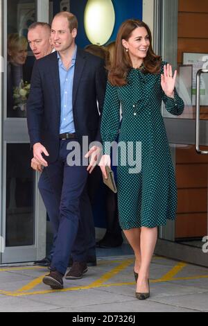 Il Duca e la Duchessa di Cambridge lasciano l'Evelina Children's Hospital a Londra. Data immagine: Martedì 11 dicembre 2018. Il credito fotografico dovrebbe essere: Matt Crossick/ EMPICS Entertainment. Foto Stock