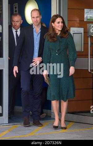 Il Duca e la Duchessa di Cambridge lasciano l'Evelina Children's Hospital a Londra. Data immagine: Martedì 11 dicembre 2018. Il credito fotografico dovrebbe essere: Matt Crossick/ EMPICS Entertainment. Foto Stock