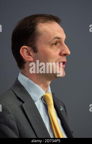 Il deputato Stephen Gethins ha parlato alla Conferenza stampa di voto del popolo, a Westminster, Londra. Data immagine: Mercoledì 27 marzo 2019. Il credito fotografico dovrebbe essere: Matt Crossick/Empics Foto Stock