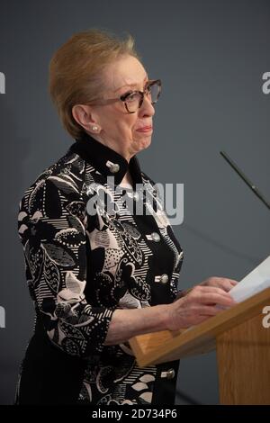 Dame Margaret Beckett in una conferenza stampa di voto popolare, a Westminster, Londra. Data immagine: Mercoledì 27 marzo 2019. Il credito fotografico dovrebbe essere: Matt Crossick/Empics Foto Stock