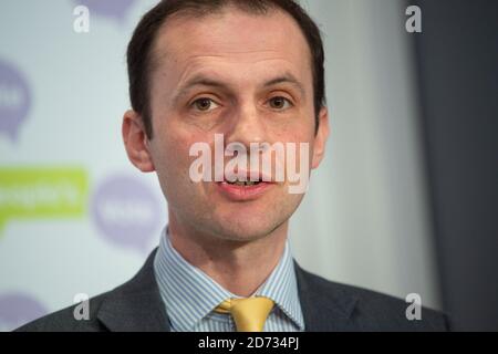 Il deputato Stephen Gethins ha parlato alla Conferenza stampa di voto del popolo, a Westminster, Londra. Data immagine: Mercoledì 27 marzo 2019. Il credito fotografico dovrebbe essere: Matt Crossick/Empics Foto Stock