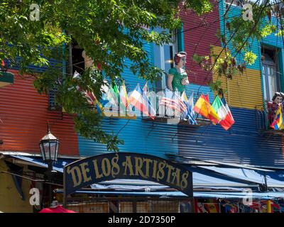 La Boca, questo quartiere è una delle principali attrazioni di Buenos Aires, la capitale dell'Argentina. Sud America, Argentina, Buenos Aires, novembre Foto Stock