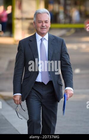 Il deputato conservatore Sir Alan Duncan al di fuori della Camera dei Comuni, che siede un sabato per la prima volta dal 1982. Data immagine: Sabato 19 ottobre 2019. Il credito fotografico dovrebbe essere: Matt Crossick/Empics Foto Stock