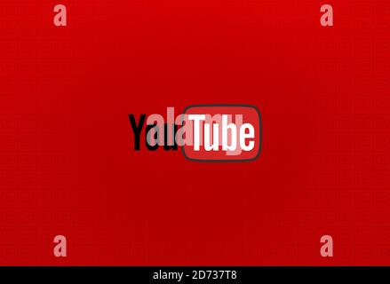 YouTube, YouTube background Design Foto Stock