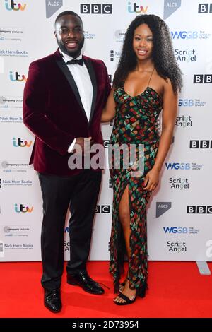 Daniel Ward arriva ai Writers' Guild Awards 2020 che si tengono al Royal College of Physicians di Londra. Data immagine: Lunedì 13 gennaio 2020. Il credito fotografico dovrebbe essere: Matt Crossick/Empics Foto Stock