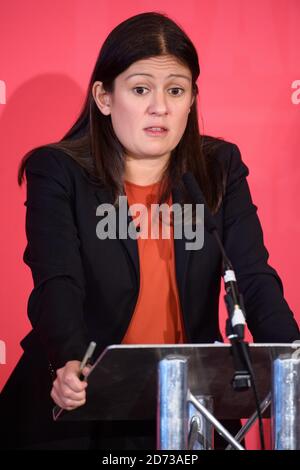 Lisa Nandy parla durante un evento di marchette di leadership per il Labor Party, al Grand Hotel di Brighton. Data immagine: Sabato 29 febbraio 2020. Il credito fotografico dovrebbe essere: Matt Crossick/Empics Foto Stock