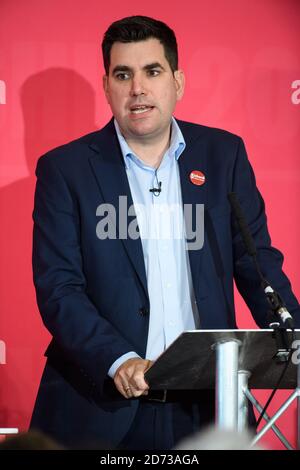 Richard Burgon parla durante un evento di vice-guida per il Labor Party, al Grand Hotel di Brighton. Data immagine: Sabato 29 febbraio 2020. Il credito fotografico dovrebbe essere: Matt Crossick/Empics Foto Stock
