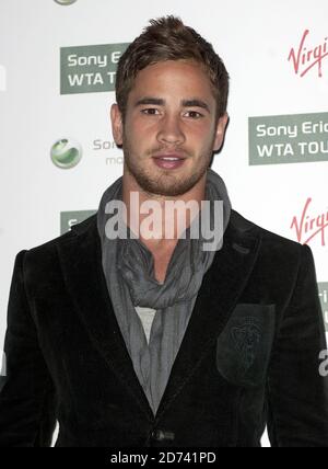 Danny Cipriani arriva al WTA Wimbledon party, a Kensington Roof Gardens a West London. Foto Stock