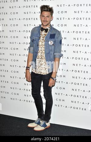 Henry Holland arriva al Net A Porter 10th Birthday Party, presso il centro commerciale Westfield a West London. Foto Stock