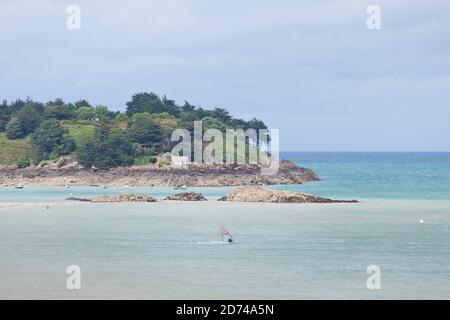 Ebihens bei Saint Malo in der Bretagne, Frankreich. Archipel des Ébihens Foto Stock