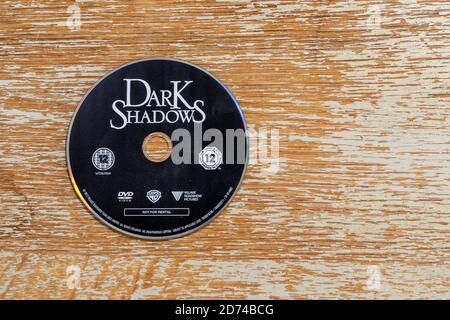 Uscita in DVD della commedia vampiro di Tim Burton Dark Shadows Foto Stock