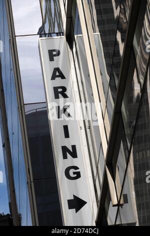 Parcheggio in New York City Foto Stock