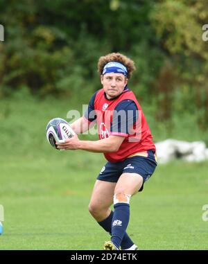 Oriam Sports Center Riccarton, Edimburgo. Scozia Regno Unito. 16 Ott 20 sessione di allenamento della squadra di rugby scozzese per gli incontri internazionali autunnali. Foto Stock