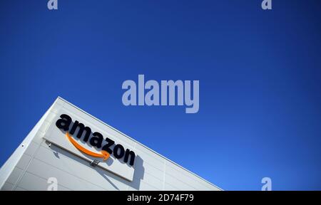 Osterweddingen, Germania. 07 settembre 2020. Vista esterna del nuovo centro logistico Amazon. Credit: Ronny Hartmann/dpa-Zentralbild/ZB/dpa/Alamy Live News Foto Stock