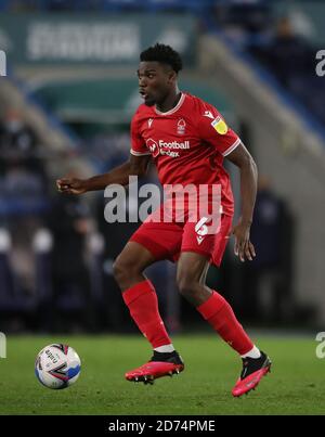 Nottingham Forest's Loic MBE SOH durante la partita del campionato Sky Bet al John Smith's Stadium, Huddersfield. Data immagine: Venerdì 25 settembre 2020. Guarda la storia della PA DI CALCIO Huddersfield. Il credito fotografico dovrebbe essere: Nick Potts/PA Wire. SOLO PER USO EDITORIALE non utilizzare con audio, video, dati, elenchi di apparecchi, logo di club/campionato o servizi "live" non autorizzati. L'uso in-match online è limitato a 120 immagini, senza emulazione video. Nessun utilizzo nelle scommesse, nei giochi o nelle pubblicazioni di singoli club/campionati/giocatori. Foto Stock