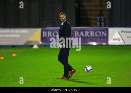 BARROW, INGHILTERRA. 20 OTTOBRE il manager di Bolton Ian Evatt durante la partita Sky Bet League 2 tra Barrow e Bolton Wanderers a Holker Street, Barrow-in-Furness martedì 20 ottobre 2020. (Credit: Mark Fletcher | MI News) Credit: MI News & Sport /Alamy Live News Foto Stock