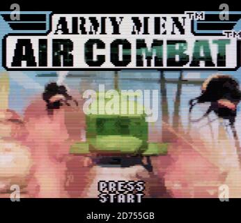 Army Men Air Combat - Nintendo Game Boy Color Videogioco - solo per uso editoriale Foto Stock