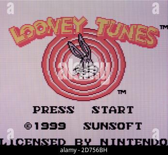 Looney Tunes - Nintendo Game Boy Color Videogioco - Editoriale utilizzare solo Foto Stock