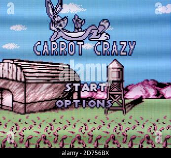 Looney Tunes Carrot Crazy - Nintendo Game Boy Color Videogioco - solo per uso editoriale Foto Stock