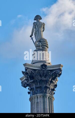 colonna di nelsons ammiraglio horatio nelson Foto Stock