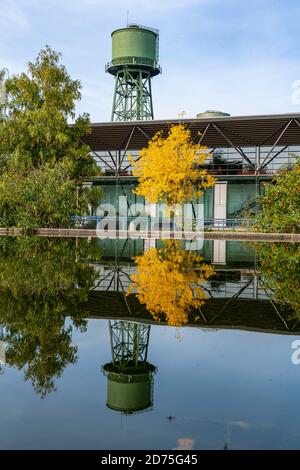 Il Jahrhunderthalle a Westpark in Bochum, ex stabilimento di acciaierie nel centro della città occidentale, NRW, Germania Foto Stock