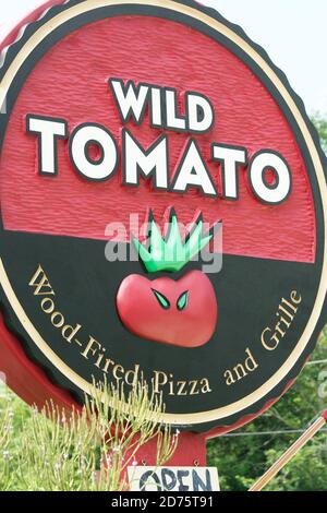 Ristorante Wild Tomato a Fish Creek, Door County, Wisconsin Foto Stock