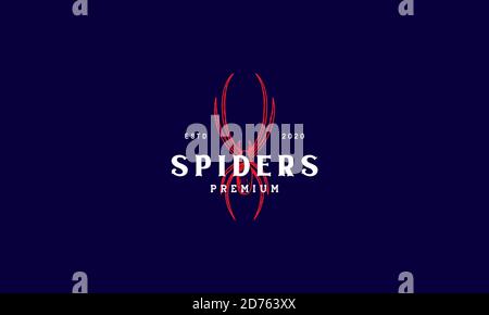 spider silhouette logo forma moderna icona vettoriale illustrazione disegno arte Illustrazione Vettoriale