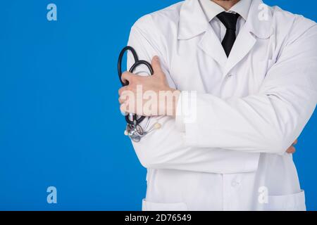 dottore doctoring clinica medicina cardiologo paziente salute fondo concetto vicino su Foto Stock