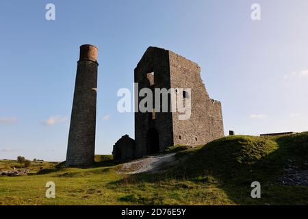 Magpie miniera di piombo rovine Peak District Derbyshire Inghilterra Foto Stock