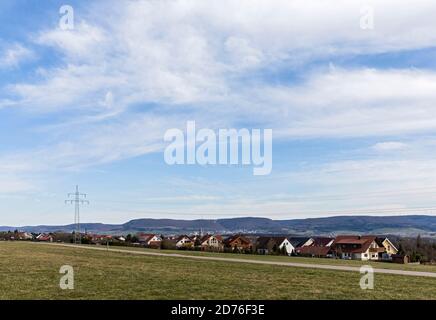 Iggingen, Schwäbische Alb Foto Stock