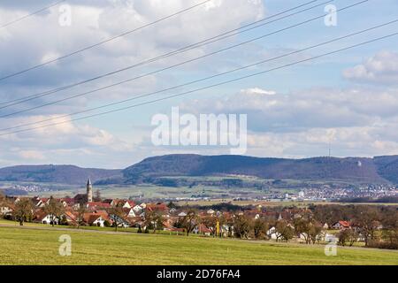 Iggingen, Schwäbische Alb Foto Stock